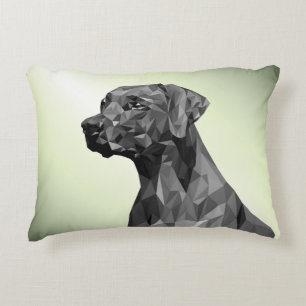 Coussins Décoratifs Oreiller accentué de gris géométrique de chien