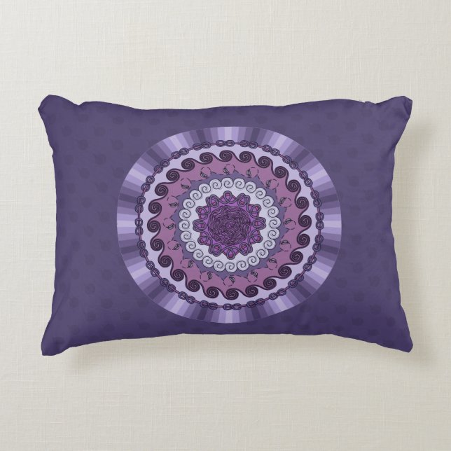Coussins Décoratifs Oreiller accentué Mandala du Vent (Devant)