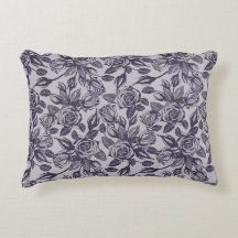 Oreiller accentué rectangle rose