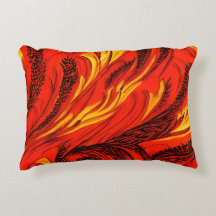 Oreiller accentuel Cascade de Flammes