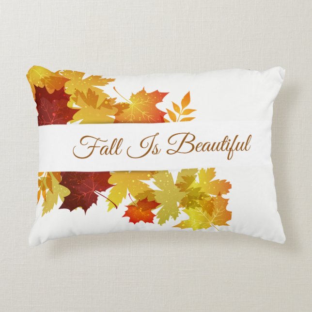Coussins Décoratifs Oreiller accentuel de feuilles d'automne (Devant)