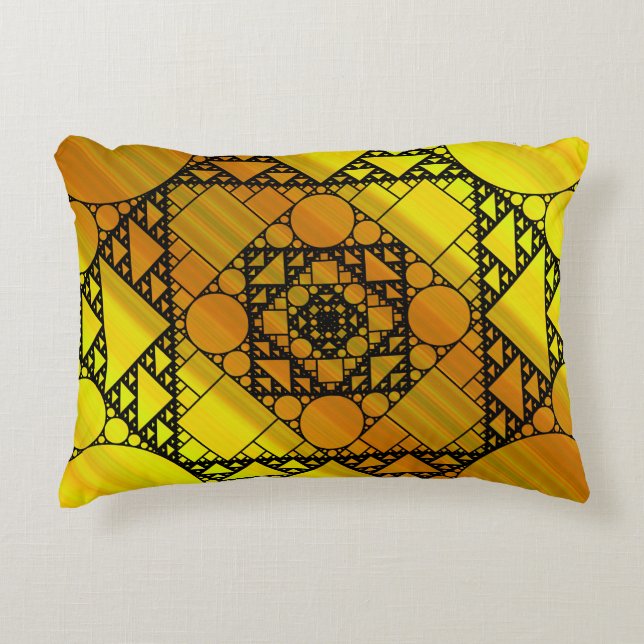 Coussins Décoratifs Oreiller accentuel de géométrie fractale (Devant)