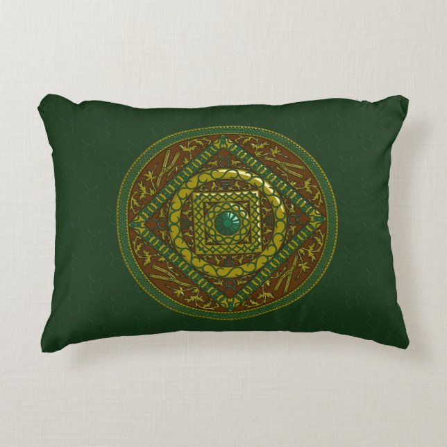 Coussins Décoratifs Oreiller accentuel mandala Taureau (Devant)