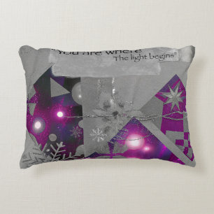 Coussins Décoratifs Oreiller accentuel Précieuse Lumière – Violet Gem