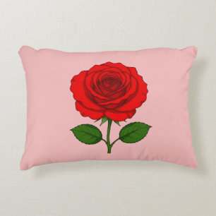 Coussins Décoratifs Oreiller accentuel Rose Rouge