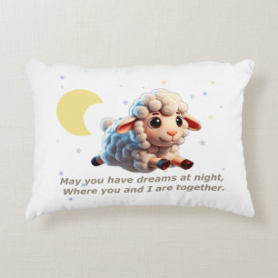 Coussins Décoratifs Oreiller bébé avec mouton mignon et berceuse