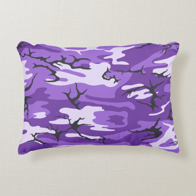 Coussins Décoratifs Oreiller Camo Violet (Devant)