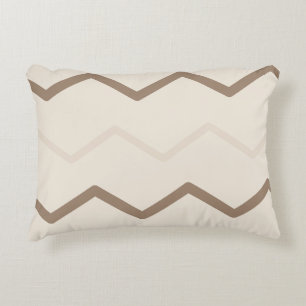 Coussins Décoratifs Oreiller Chevron Taupe Neutre