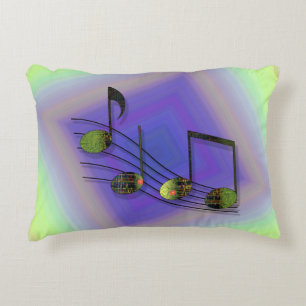 Coussins Décoratifs Oreiller d'accentuation de notes Dubstep