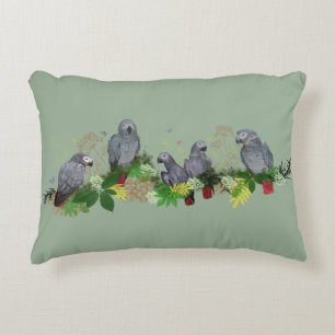 Coussins Décoratifs Oreiller de fête pour perroquet gris africain (ver