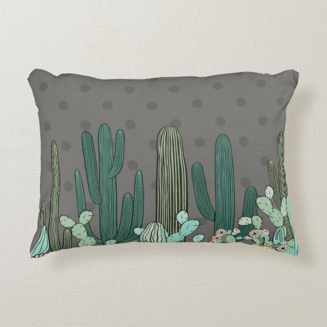 Coussins Décoratifs Oreiller de jet de cactus du désert (Devant)