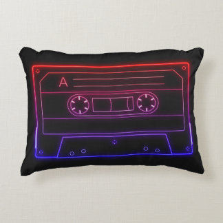 Coussins Décoratifs Oreiller décoratif à cassette néon rétro