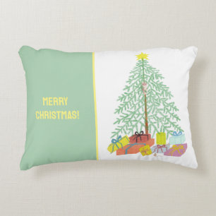 Coussins Décoratifs Oreiller décoratif en forme de sapin de Noël