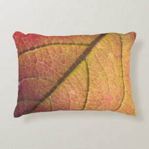 Coussins Décoratifs Oreiller Jaune Et Rouge À Leaf De Chute