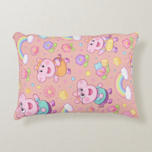Coussins Décoratifs Oreiller jeté motif cochon Animal de dessin anim