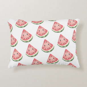 Coussins Décoratifs Oreiller jeté pastèque mignonne Kawaii