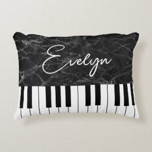 Coussins Décoratifs Oreiller jeté sur le thème du piano musical Pianis