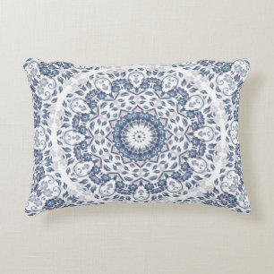 Coussins Décoratifs Oreiller lombaire mandala bleu poussiéreux