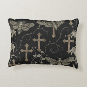 Coussins Décoratifs Oreiller Moth & Cross Dark Academia – Gothique Vin