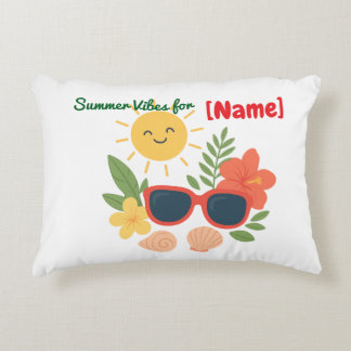 Coussins Décoratifs Oreiller personnalisé avec nom pour des vibes esti