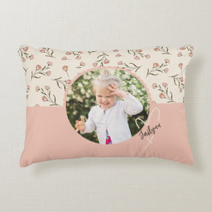 Coussins Décoratifs Oreiller photo floral personnalisé pour la chambre