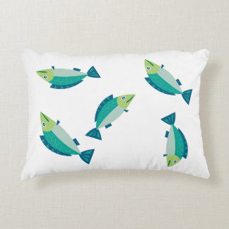 COUSSINS DÉCORATIFS OREILLER POISSON, POISSONS COLORÉS, OREILLER TENDA