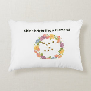 Coussins Décoratifs Oreiller pour enfants Fleurs étoilées "Brillez com