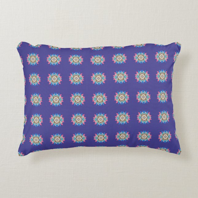 Coussins Décoratifs Oreiller rectangle mandala violet (Devant)