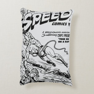 Coussins Décoratifs Oreiller SPEED Comics des années 1940