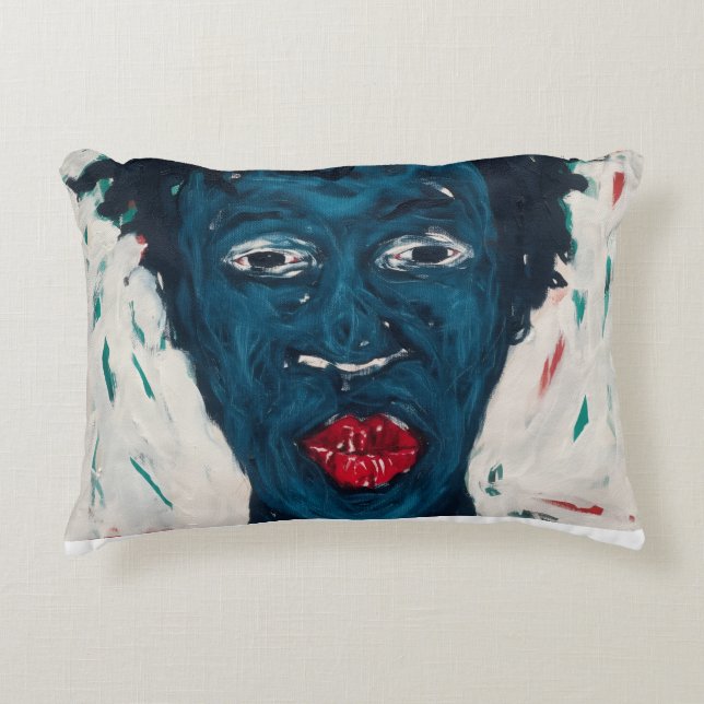Coussins Décoratifs Oreiller Visage Africain (Devant)