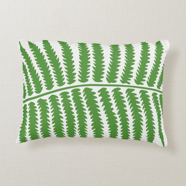 Coussins Décoratifs Oreillers à lancer à feuilles vertes (Dos)