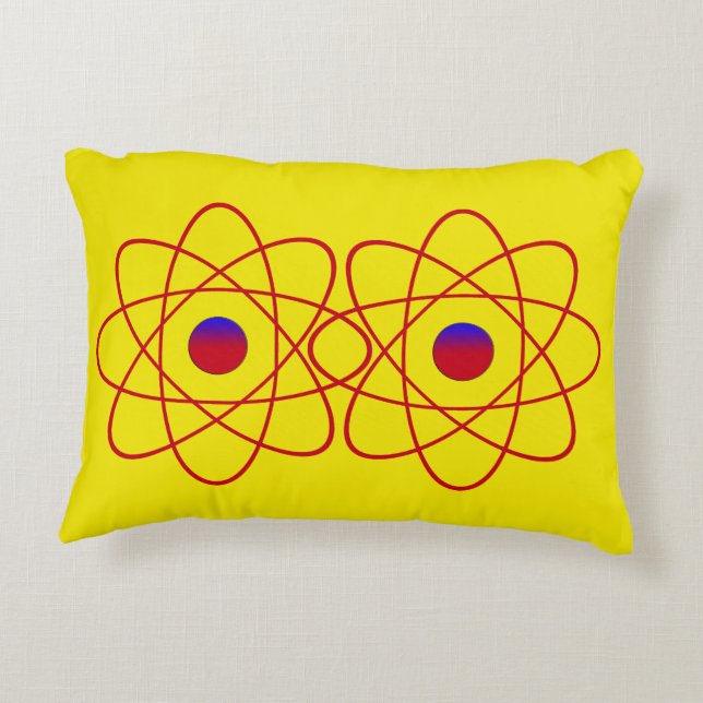 Coussins Décoratifs Oreillers à lancer d'atomes (Dos)