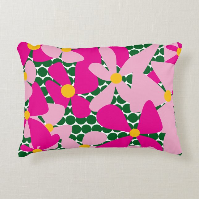 Coussins Décoratifs Oreillers à lancer de Doodle de fleurs (Devant)