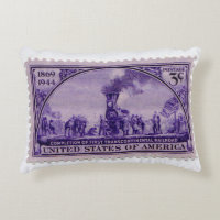 Oreillers à projectile de Timbre de Postage vintag