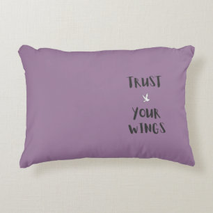 Coussins Décoratifs Oreillers Violets Affirmation Positive Motivation
