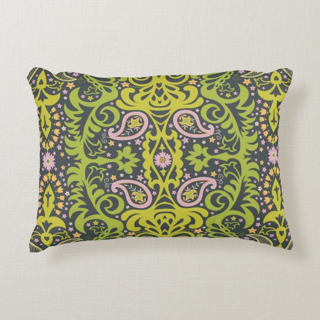 Coussins Décoratifs ornement de paisley orientale; flacon décoratif sa (Devant)