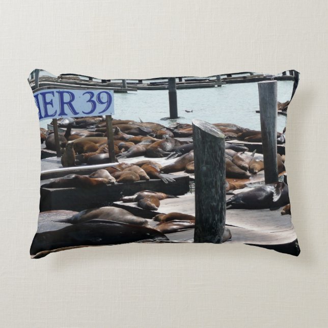 Coussins Décoratifs Otaries du quai 39 (Devant)
