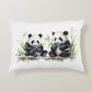 Coussins Décoratifs Ours de panda aquarelle