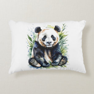 Coussins Décoratifs Ours panda aquarelle magnifique