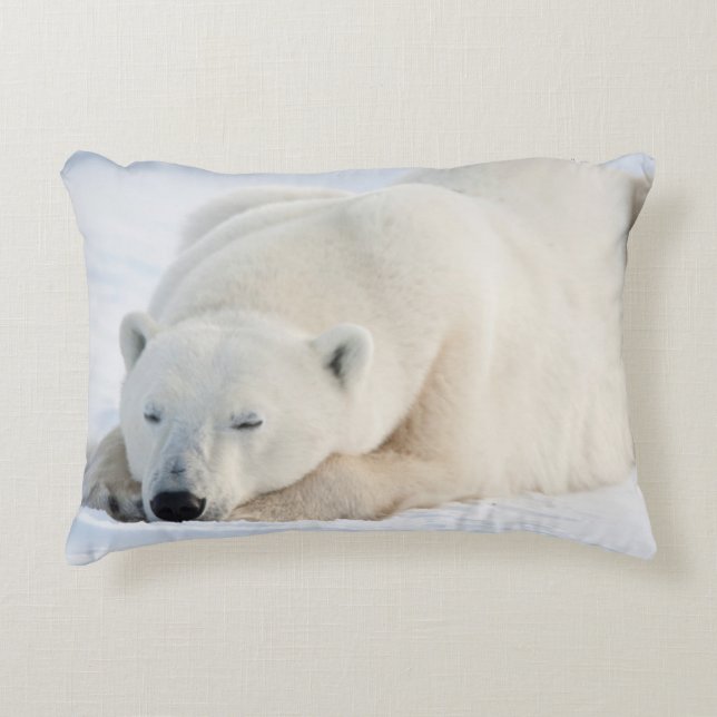 Coussins Décoratifs Ours polaire en hiver (Devant)