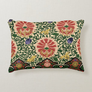 Coussins Décoratifs Owen Jones Chinoiserie Rouge Lotus Floral Art Desi