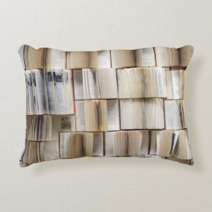 Coussins Décoratifs Pages de livres vintages ouverts