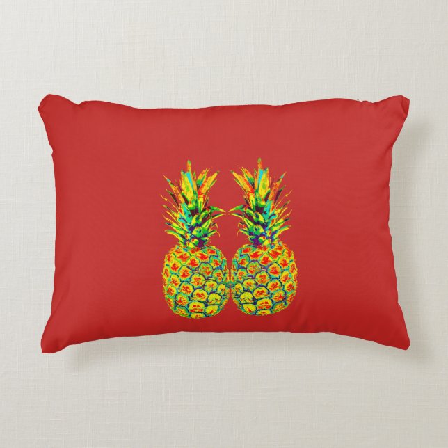 Coussins Décoratifs Paire CUTE d'ananas (Devant)