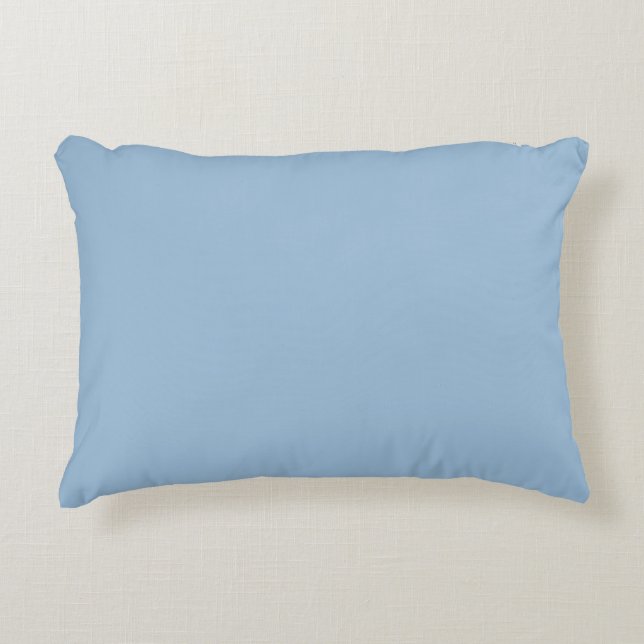Coussins Décoratifs Pale bleu ciel couleur solide impression (Devant)