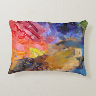 Coussins Décoratifs Palette de couleurs de peintre artistique