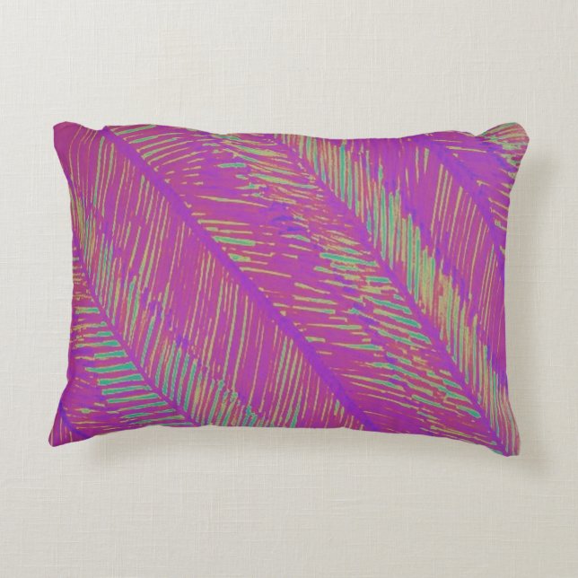 Coussins Décoratifs Palmes violettes Été Neon (Dos)