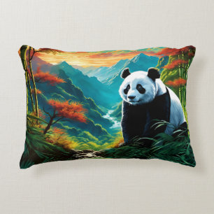 Coussins Décoratifs Panda Bear dans les nuages