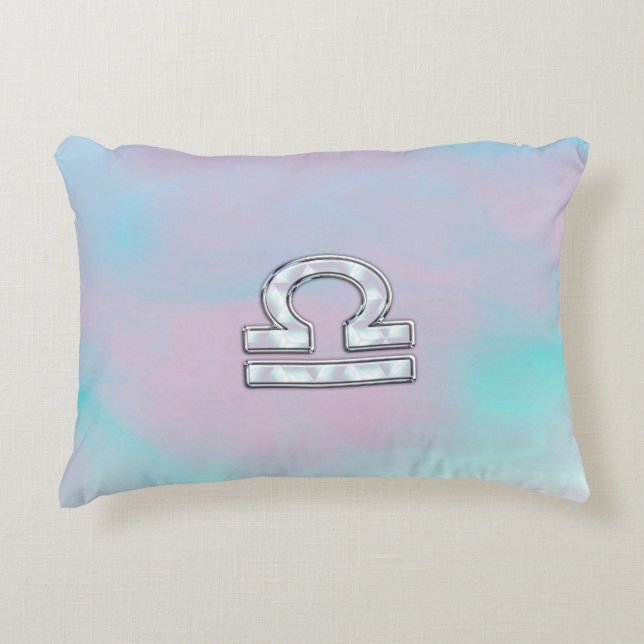 Coussins Décoratifs Panneau Libra Mère de style perle (Devant)