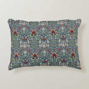 Coussins Décoratifs Papier peint floral Morris Navy Blue Snakeshead