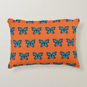 Coussins Décoratifs Papillon Bleu